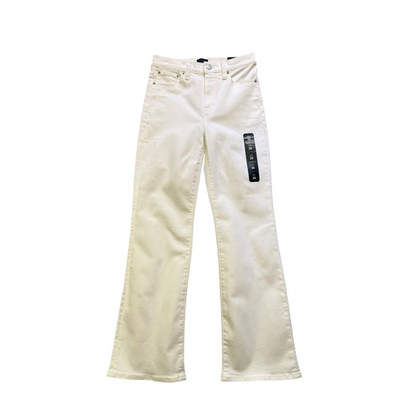 J.Crew Denim - J.Crew Womens White Ankle Flare High Rise Jeans CQ509 Size 2 25‎ NWT